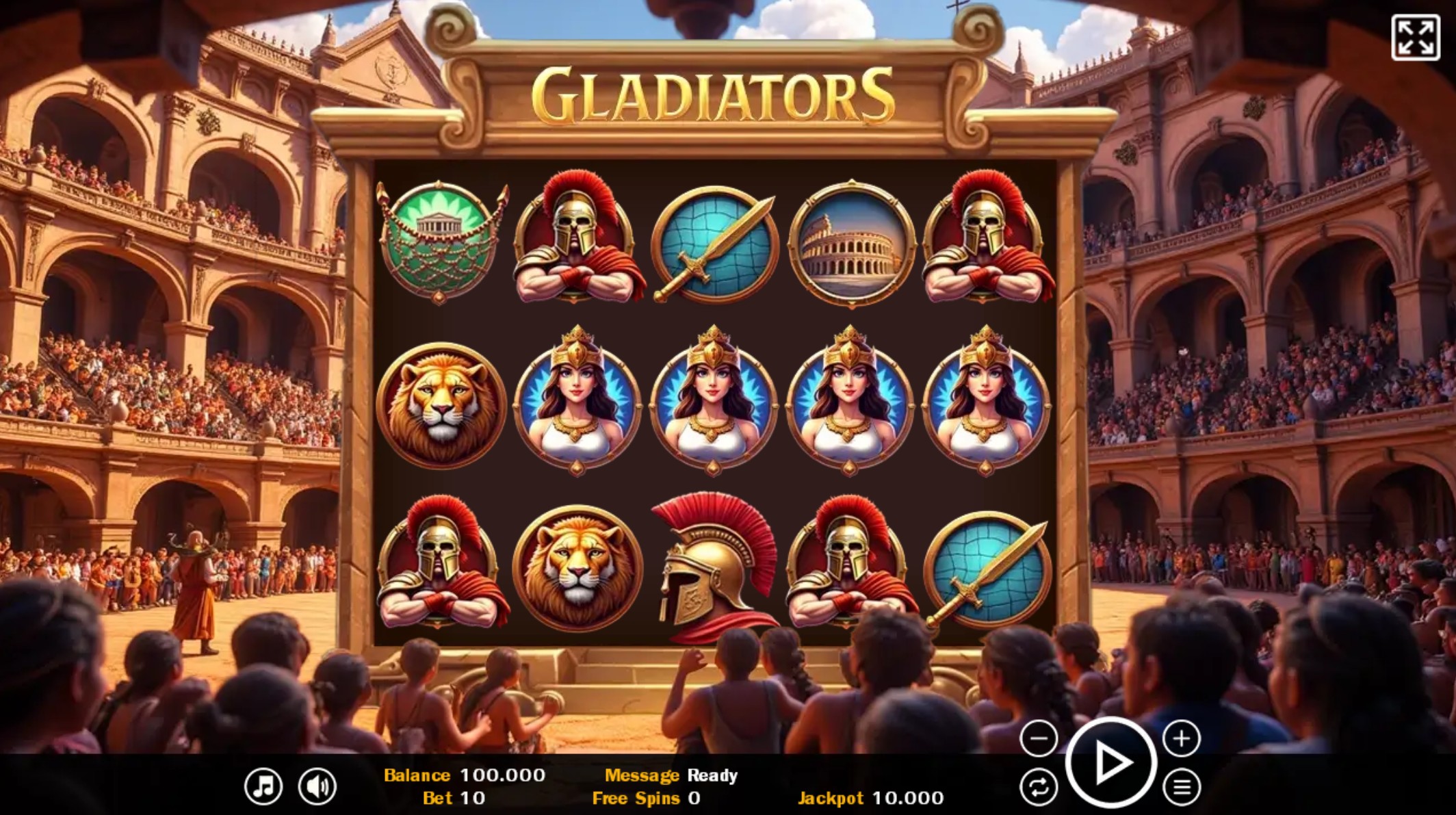 Gladiators Slot Screenshot